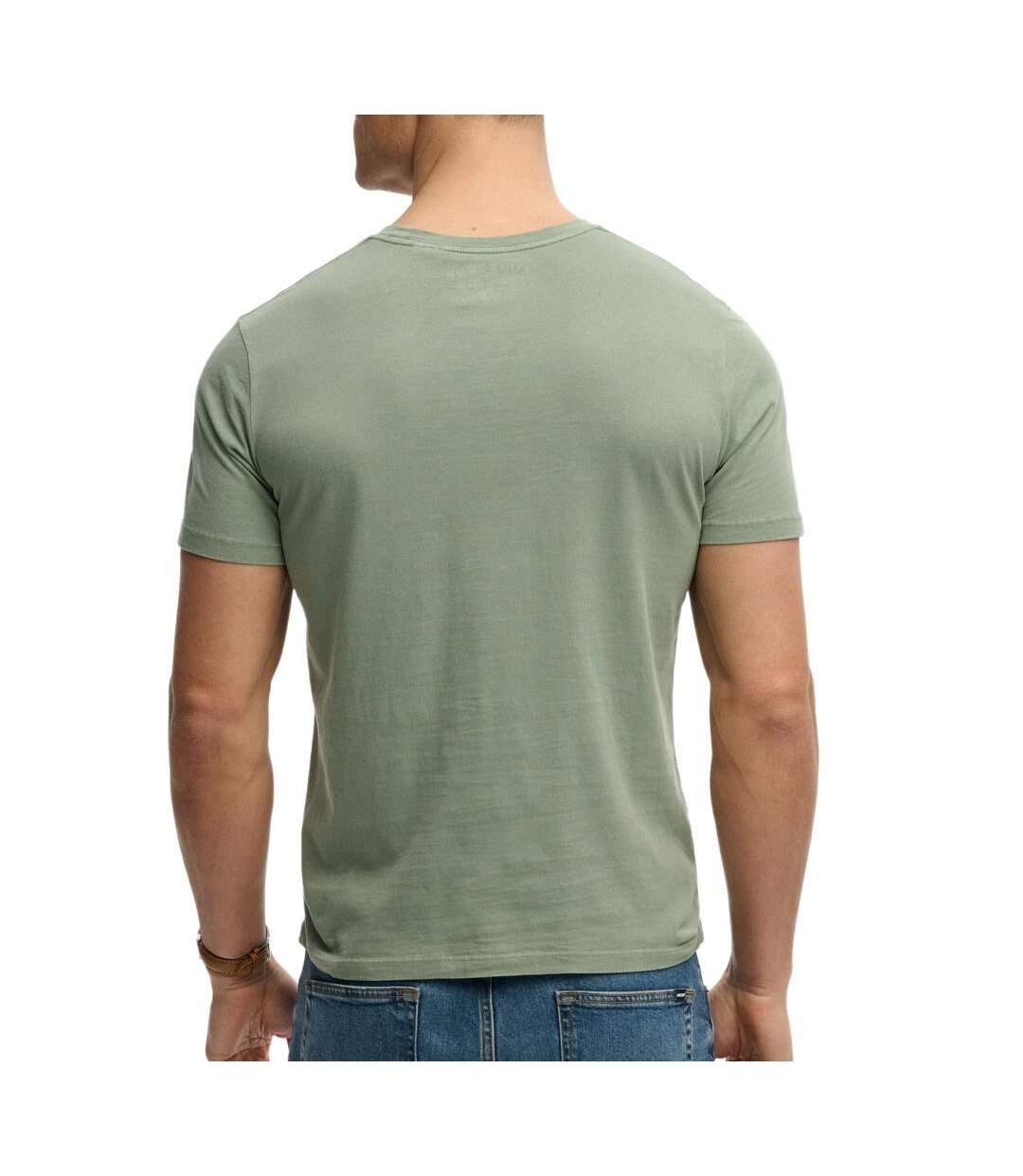 T-Shirt vert homme superdry classic essential 12-2