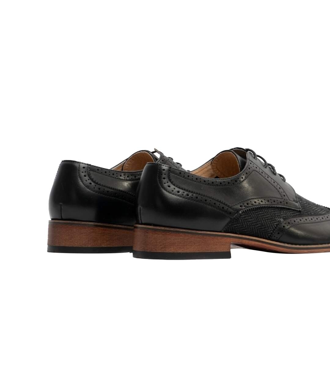 Chaussures brogues homme noir Goor-2