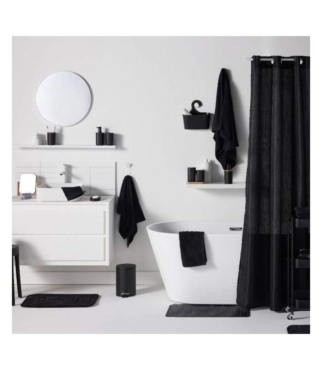 Tapis noir/blanc utility mémoire de forme 40x60-2
