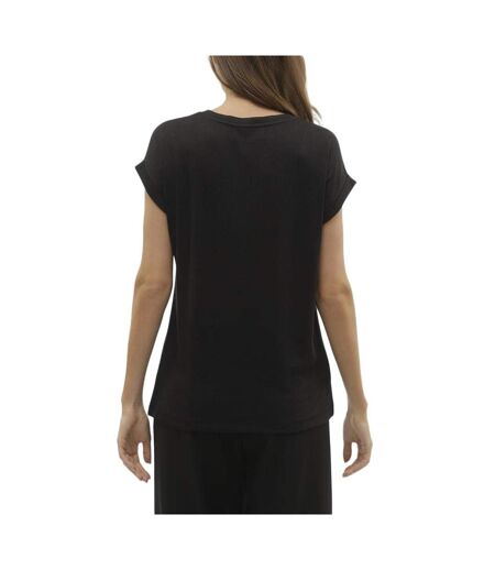 T-Shirt Noir Femme Vero Moda Brianna 10291353 - L