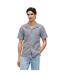 Chemise Manches Courtes Motif/style À Motifs Homme Gris Bleu Marine Tommy Hilfiger-4