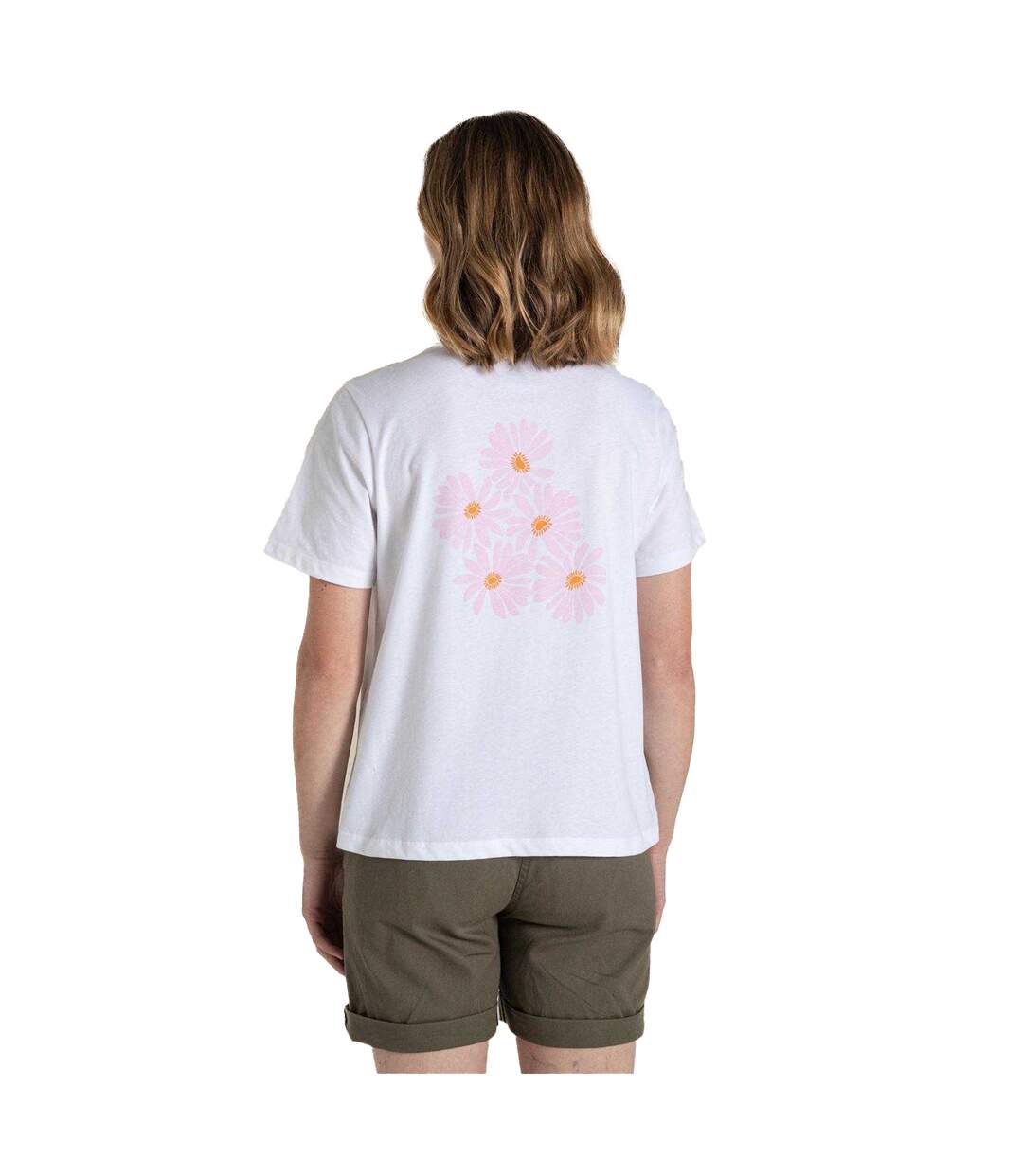 Womens/ladies Malibo Daisy Performance T-shirt White Craghoppers-3