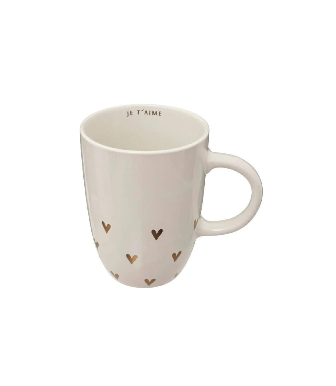 Lot de 6 Mugs Coeur The Floral 44cl Blanc-2