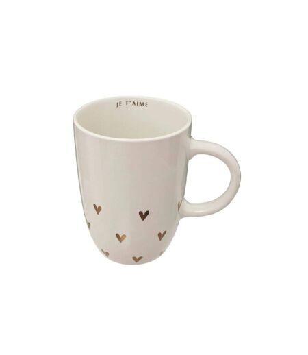 Lot de 6 Mugs Coeur The Floral 44cl Blanc