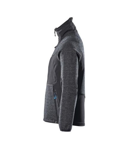 Mens Advanced Knitted Full Zip Jacket Black Mascot
