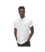 Mens Polycotton Slim Short-sleeved Chef Shirt White Le Chef-1