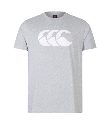 Mens Logo T-shirt Grey White Canterbury