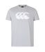 Mens Logo T-shirt Grey White Canterbury-1