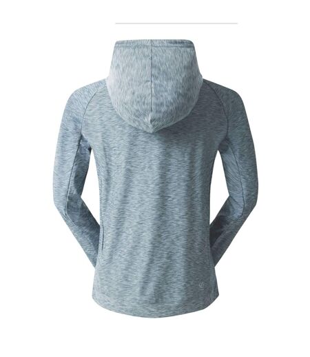 Sweat à capuche sprint city femme bleu gris chiné Dare 2b