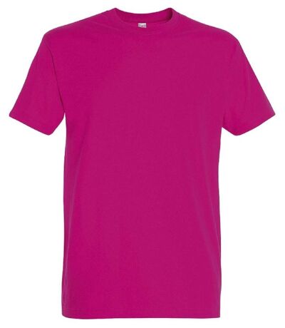 T-shirt manches courtes - Mixte - 11500 - rose fuchsia