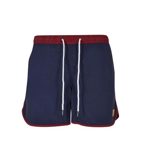 Short De Bain Homme Bordeaux Bleu Nuit Urban Classics