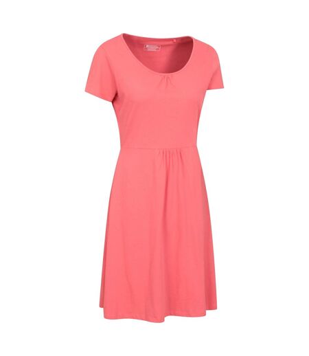 Mountain Warehouse Womens/Ladies Essentials Lora Plain Skater Dress (Coral) - UTMW2391