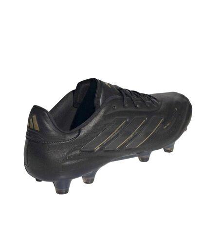Mens Copa Pure Elite Calf Leather Firm Ground Football Boots Core Black Carbon Grey Adidas