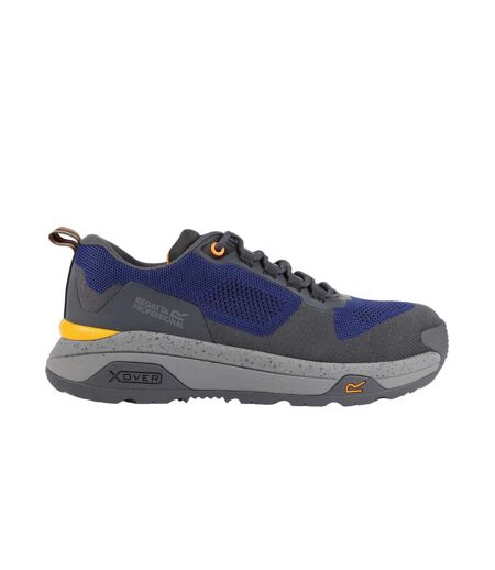 Regatta Mens Crossfort Safety Boots (Twilight Blue/Gunmetal Gray) - UTRG9415