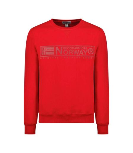Sweat rouge homme geographical norway gantoine