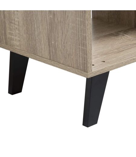 Meuble TV 3 compartiments Mix'n Modul - Marron et Noir