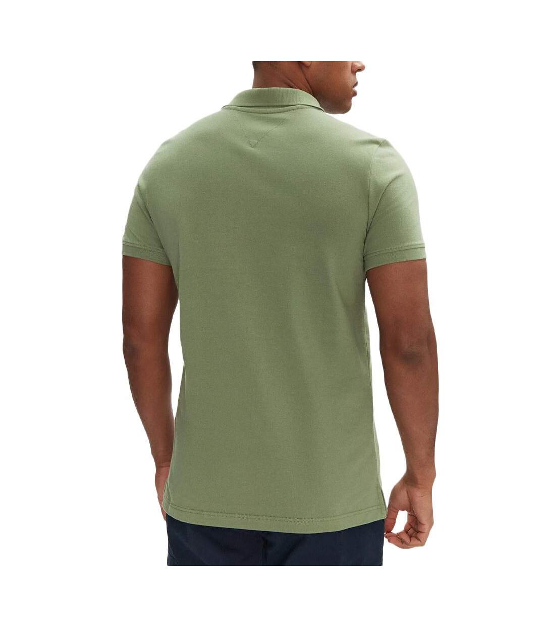 Polo vert homme tommy hilfiger tjm slim - l-2