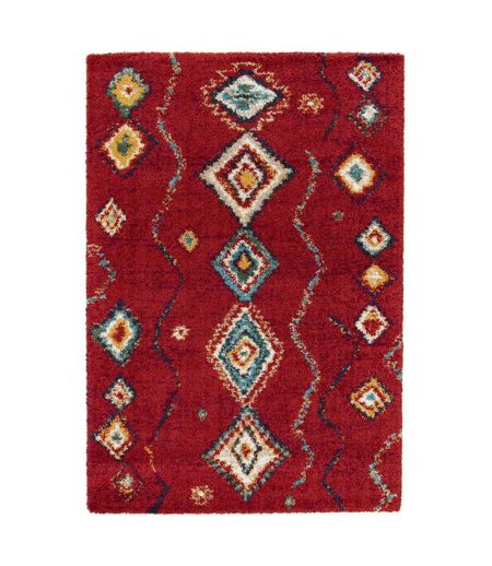 Tapis shaggy tissé motif berbère AMORE 4