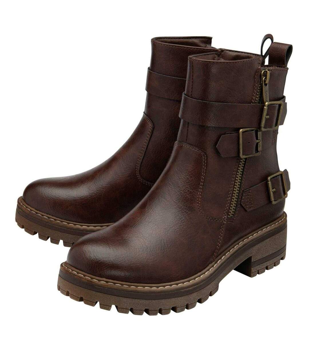 Bottines Harrie Femme Marron Lotus Shoes-3