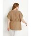 T-shirt long brillant doré manches chauve-souris-2