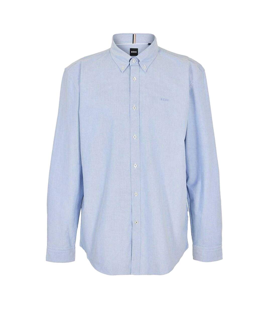 Chemise Manches Longues Motif/style Uni Homme Bleu Clair Boss-1