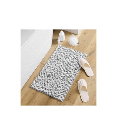 Tapis de Bain Friza 45x75cm Blanc & Gris