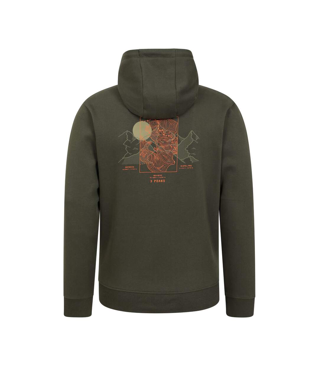 Sweat À Capuche Peaks Homme Vert Kaki Mountain Warehouse-2