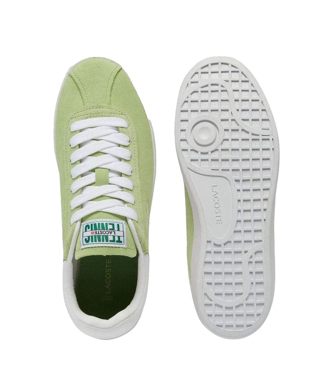 Baskets Baseshot Femme Vert Blanc Lacoste-4