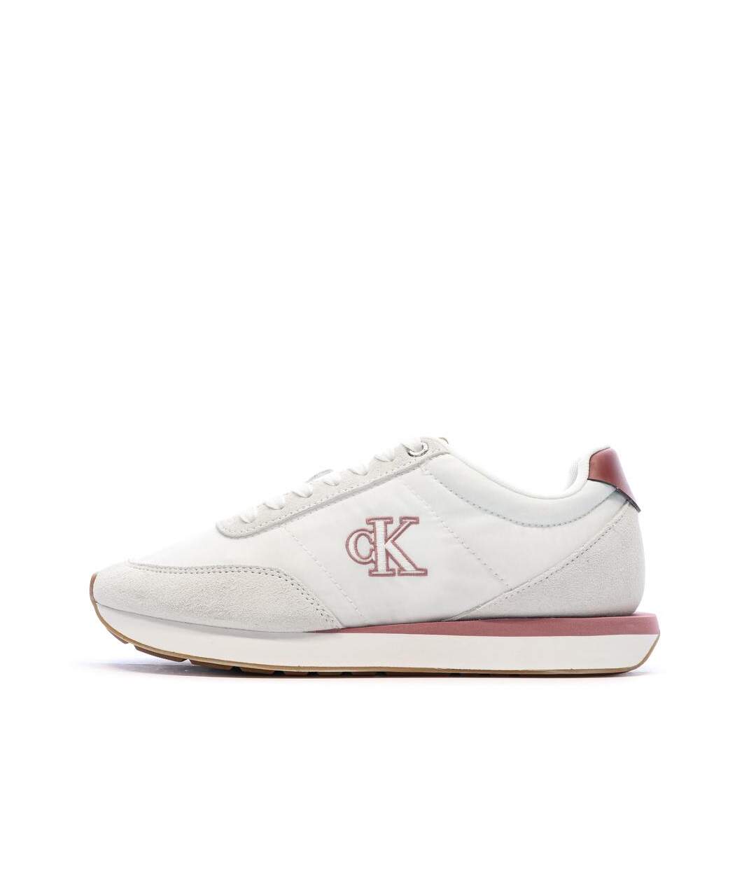 Baskets blanc/rouge femme calvin klein jeans retro-1