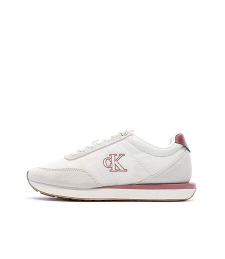 Baskets blanc/rouge femme calvin klein jeans retro