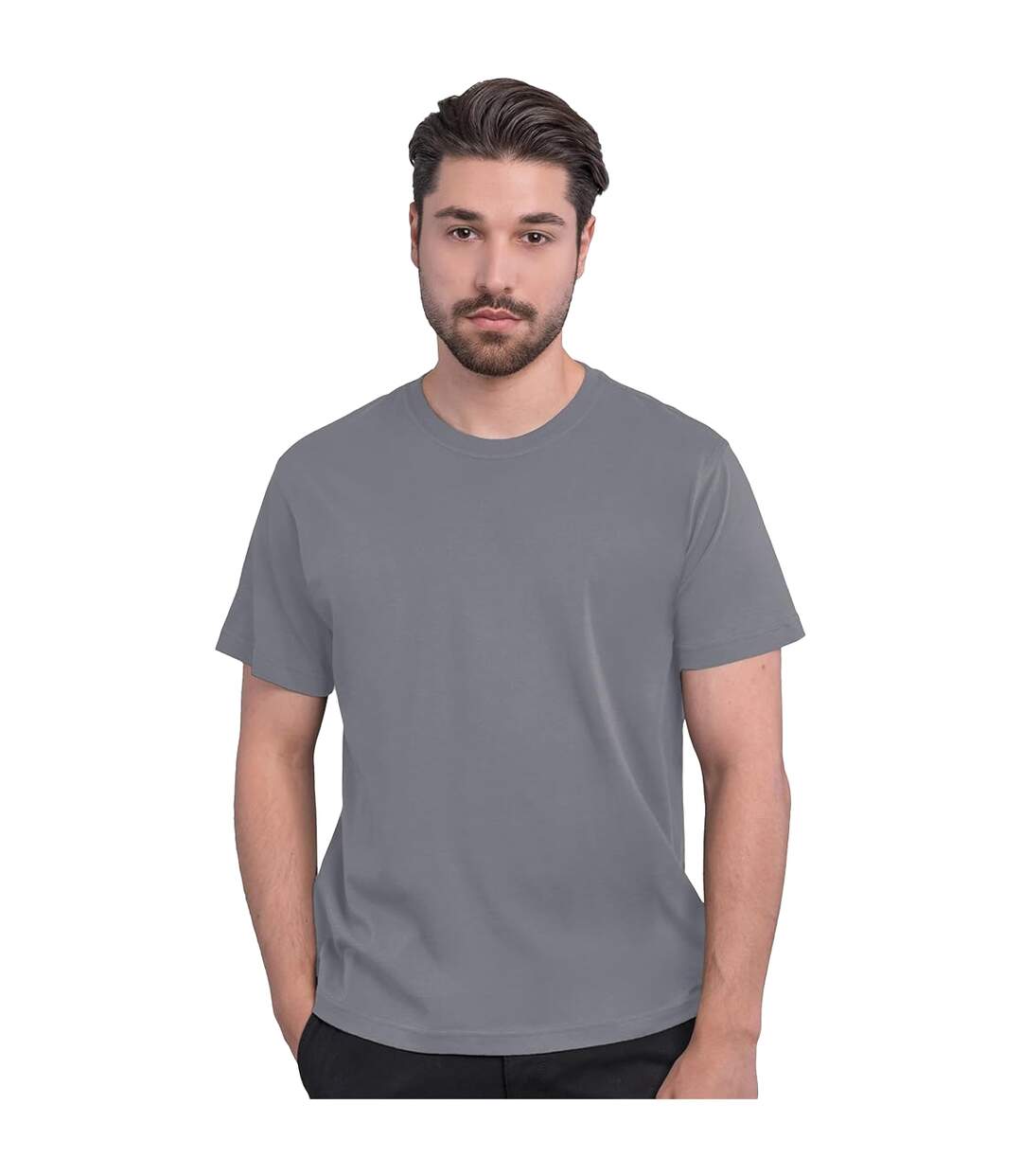 T-shirt Luxury Homme Beige Gris HRM-1