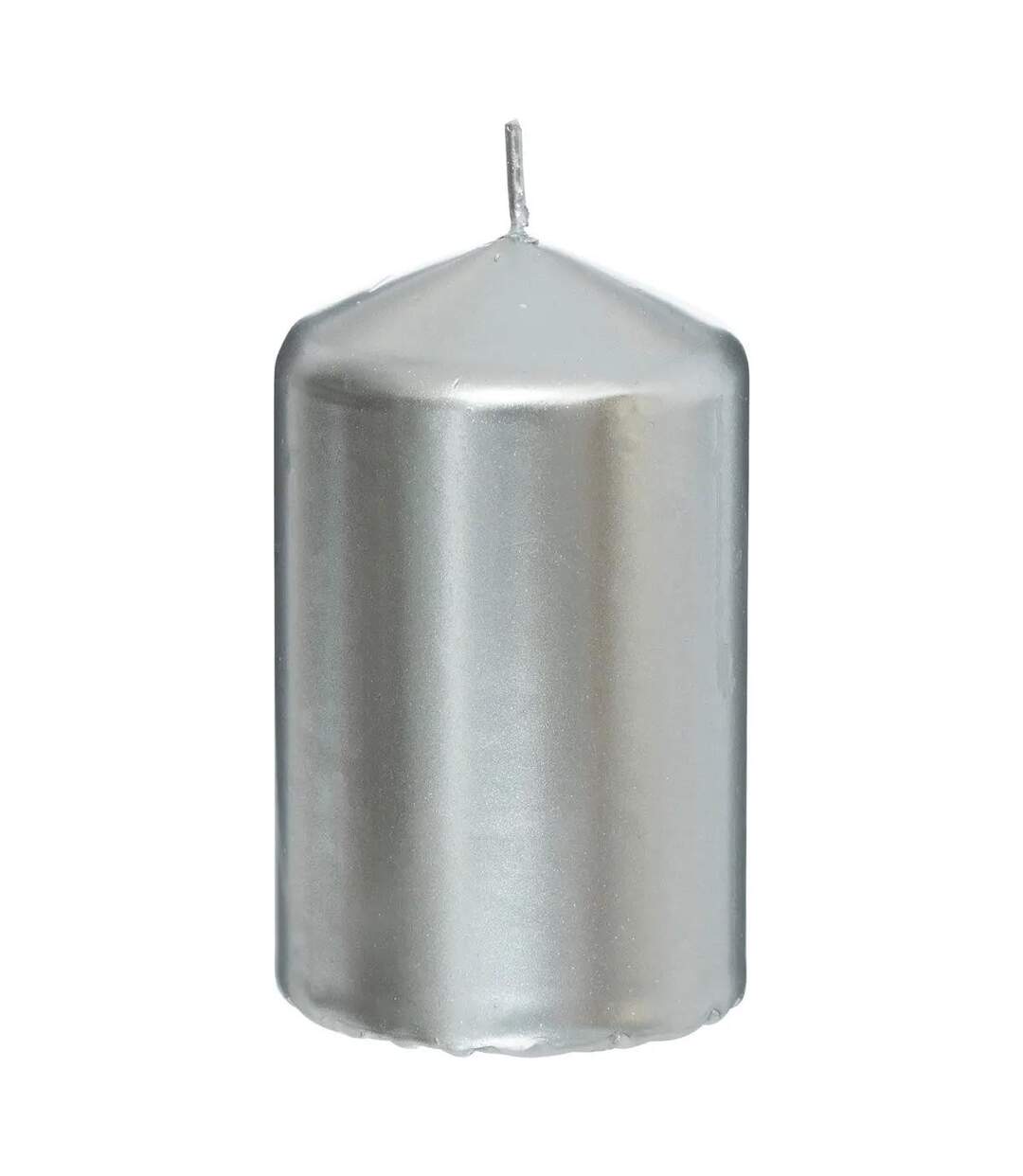 Lot de 4 bougies de l'Avent Satin 12cm Argent-2