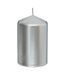 Lot de 4 bougies de l'Avent Satin 12cm Argent-2