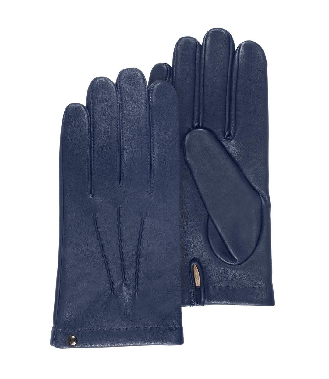 Isotoner Gants homme cuir d'agneau - doublés soie