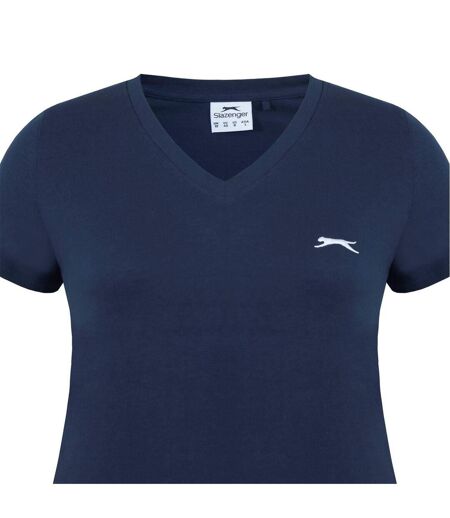 Womens/ladies T-shirt Bright Pink Slazenger