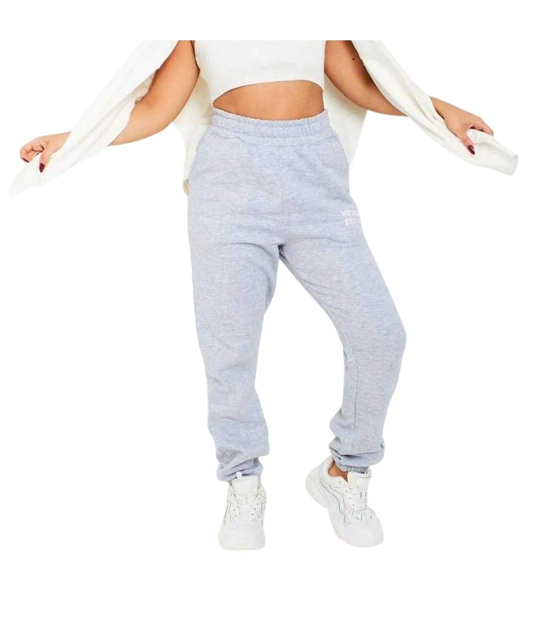 Pantalon De Jogging Femme Gris Missy Empire-2