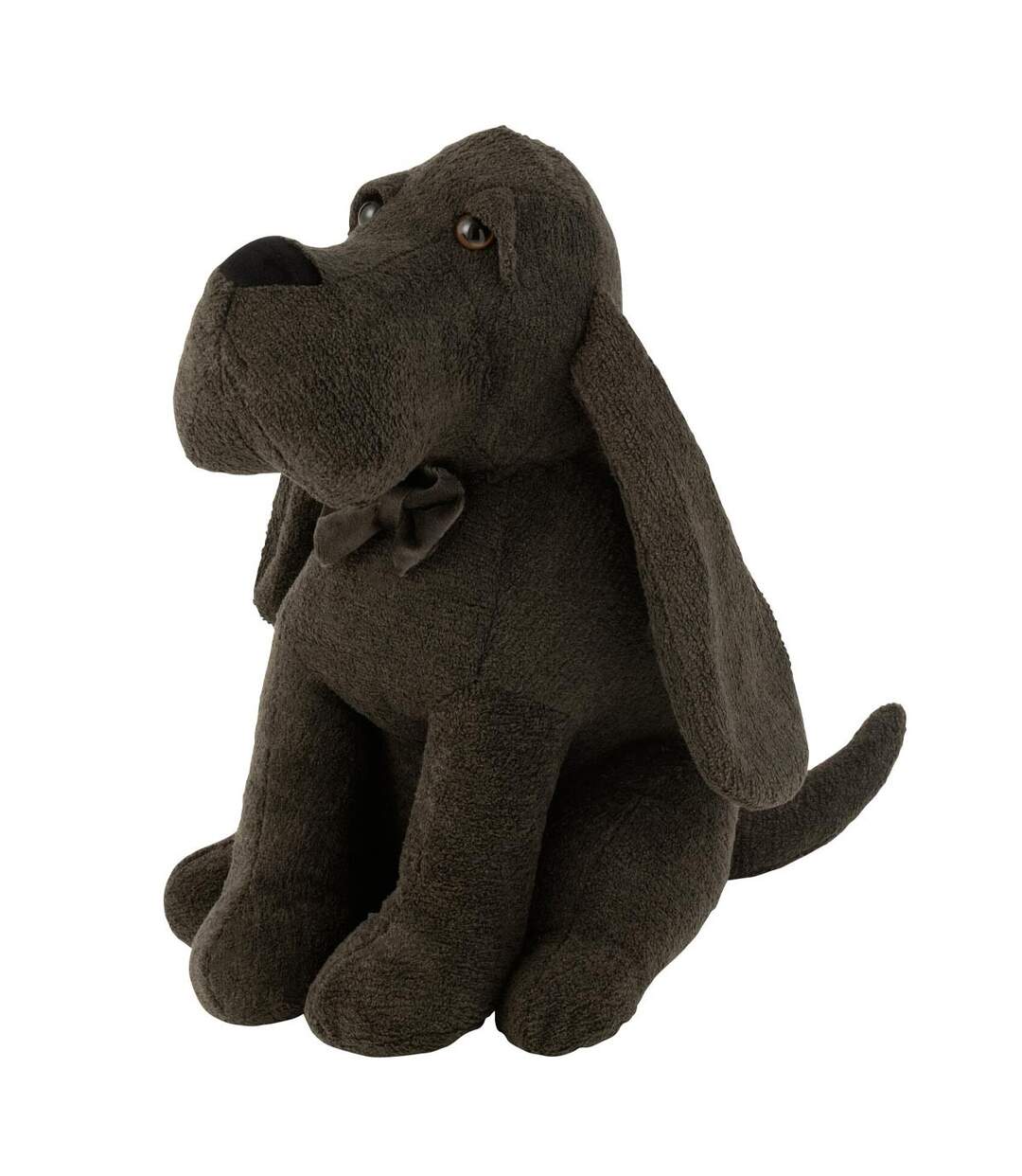 Cale-Porte Chien Nœud Papillon 31cm Gris Foncé-1