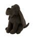 Cale-Porte Chien Nœud Papillon 31cm Gris Foncé-1