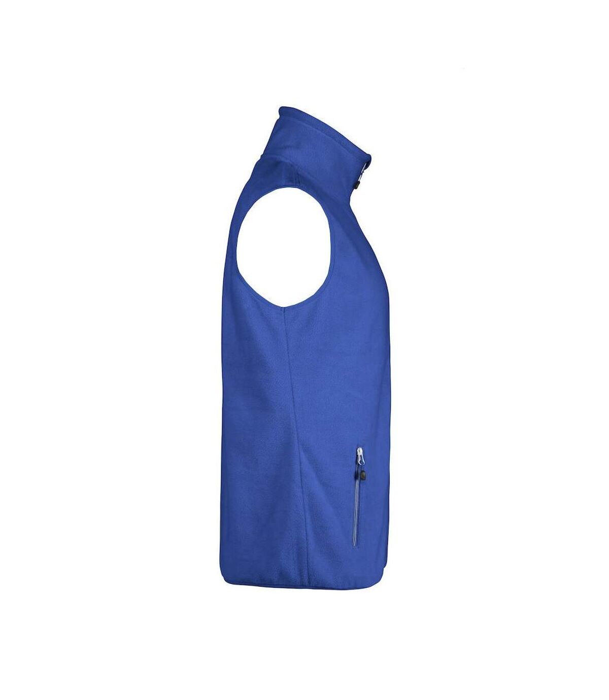 Printer RED Mens Sideflip Sleeveless Fleece Top (Blue)