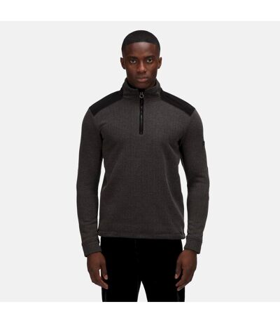 Mens Half Zip Fleece Top Black Regatta Professional