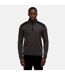 Mens Half Zip Fleece Top Black Regatta Professional-1