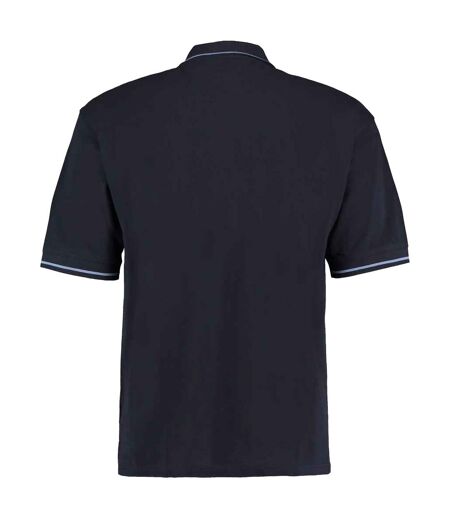 Polo St Mellion Homme Bleu Marine Bleu Clair Kustom Kit