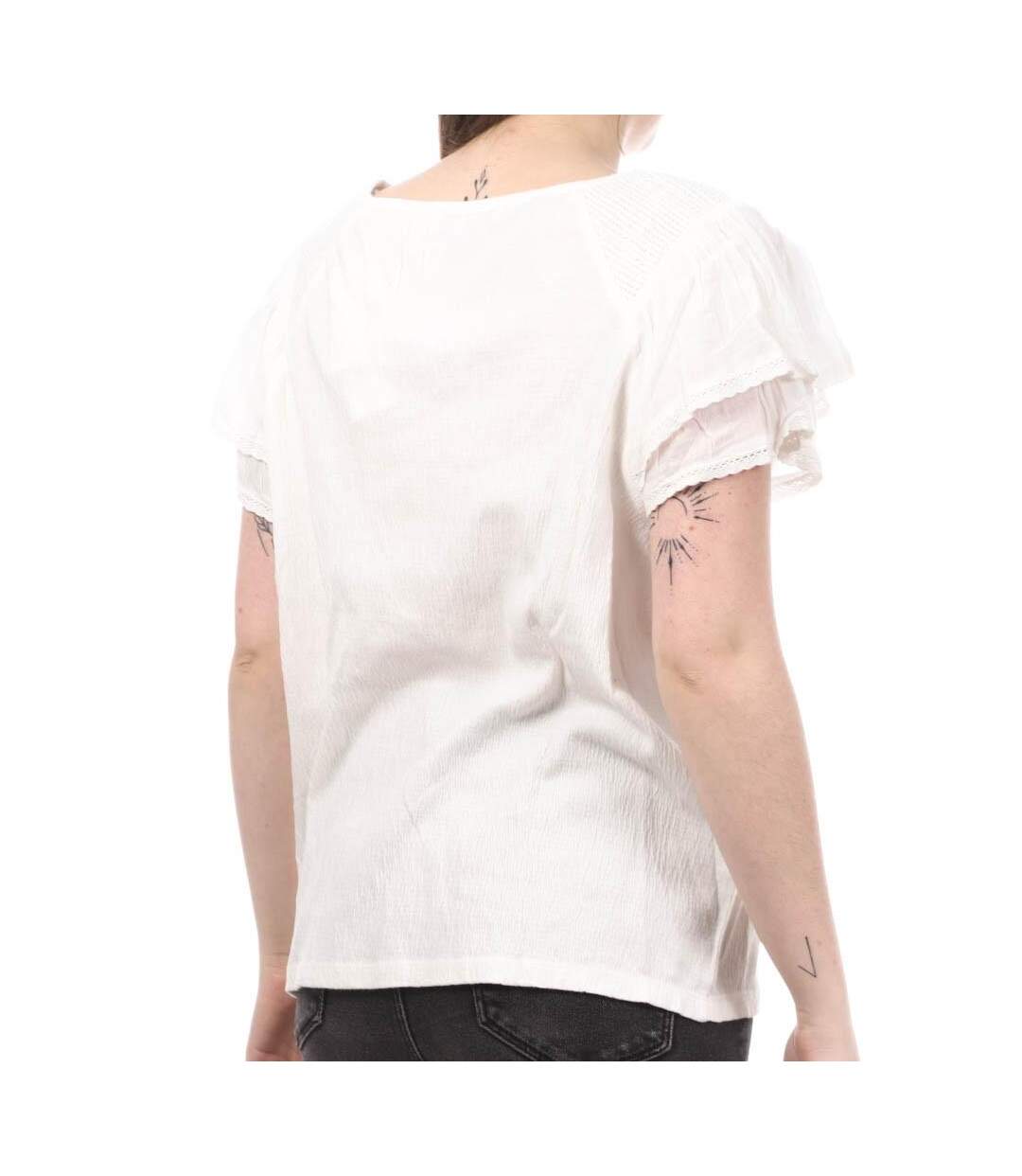 T-Shirt Blanc Femme Teddy Smith Deyla - M