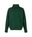 Fruit Of The Loom Mens Zip Neck Sweatshirt Top (Bottle Green) - UTBC1370