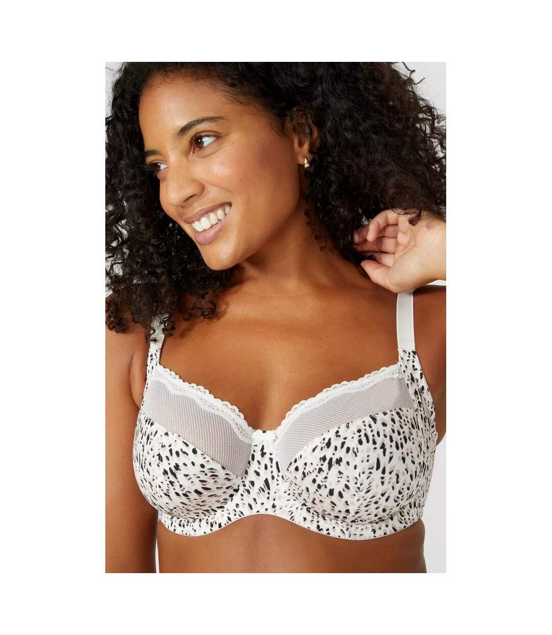 Soutien-gorges geo femme taupe / blanc / noir Gorgeous-4