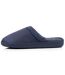 Isotoner Chaussons Mules homme velours ultra doux, semelle ergonomique soutien plantaire, mousse à mémoire forme-3