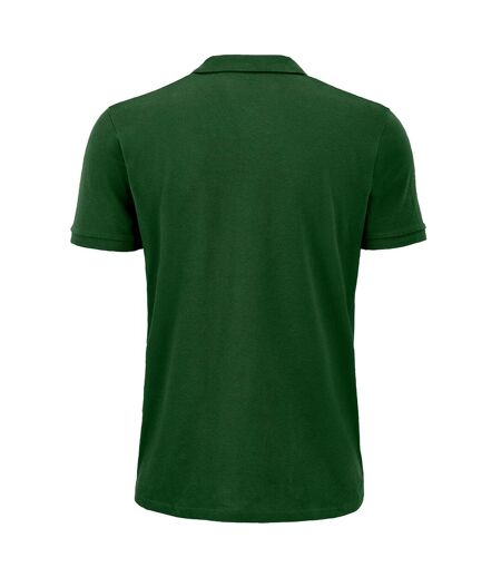 SOLS Mens Planet Pique Organic Polo Shirt (Bottle Green) - UTPC4362