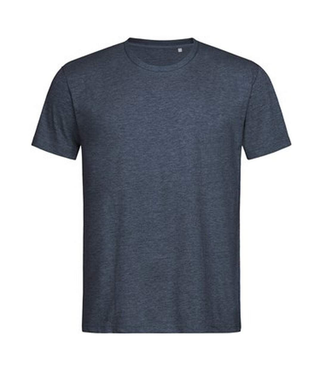 Mens lux t-shirt dark denim/heather Stedman-1