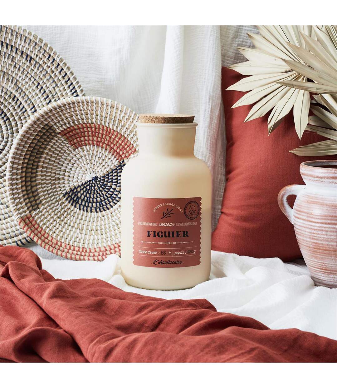Bougie Parfumée Déco Desert 1000g Figue-5