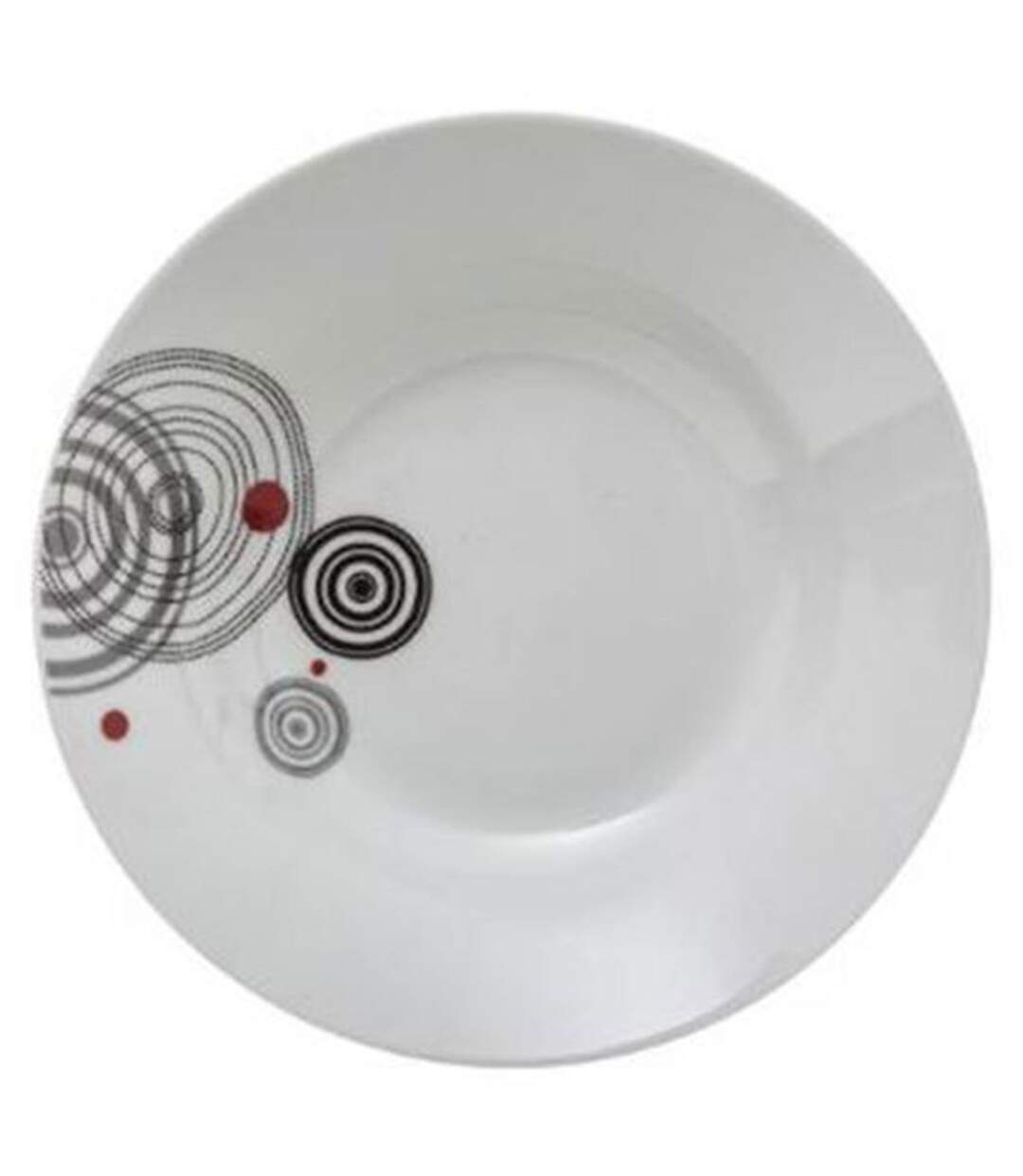 Lot de 6 Assiettes Creuses Instant 22cm Blanc-1